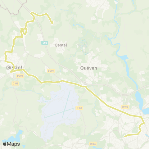 CTRL Scolaires Guidel le Guerveur - Guidel Pl. Montagner - Lorient Lycées map