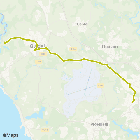 CTRL Scolaires Guidel Beg Nenez - Lorient Collège et Lycée St-Joseph / Lycée Notre Dame de la Paix map