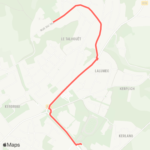 CTRL Scolaires Hennebont Victor Hugo - Hennebont Lycée le Talhouët map