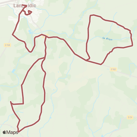 CTRL Scolaires Languidic Kerstrat - Languidic Pl. Guillerme / Collège St Aubin map