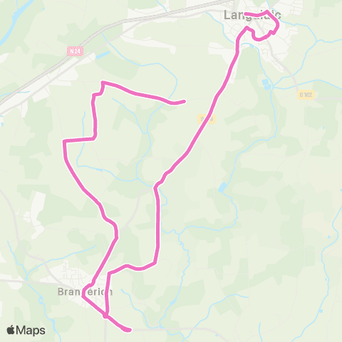 CTRL Scolaires Languidic la Châtaigneraie - Languidic Pl. Guillerme / Collège St Aubin map