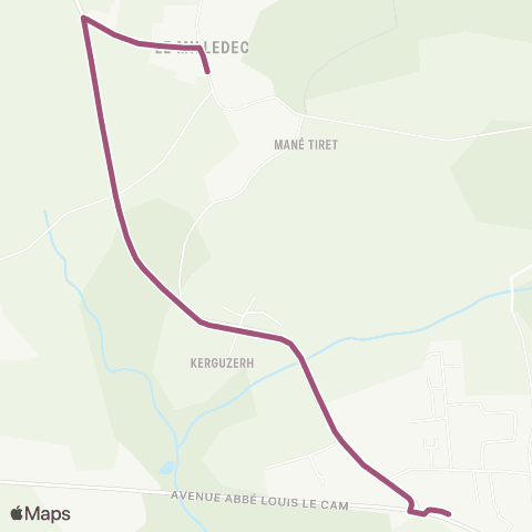 CTRL Scolaires Brandérion Milédec - Branderion Abbé le Cam map
