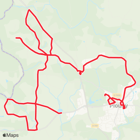 CTRL Scolaires Plouay Bois de Kerlucas - Plouay Collèges map