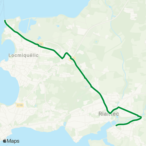 IZILO Locmiquelic Pen Mané - Riantec Sébastopol map