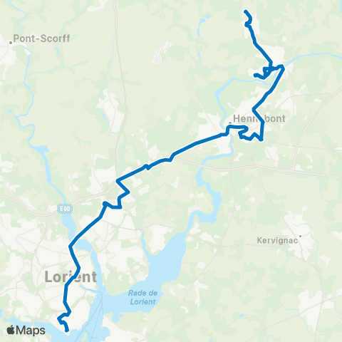 IZILO Inzinzac-Lochrist Mané Bihan - Lorient la Base K3 map