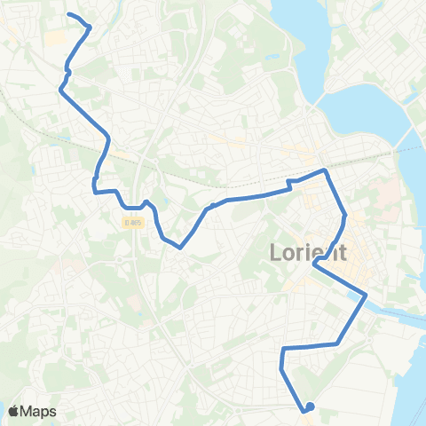 IZILO Lorient Beaux-Arts - Lorient Kerulvé map