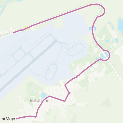 CTS Entzheim Gare - Entzheim Ouest map