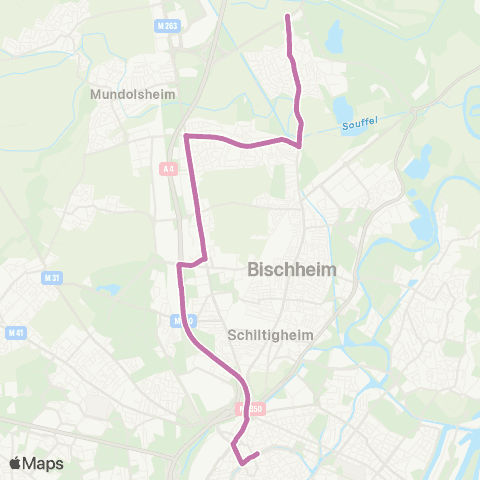 CTS Les Halles - Reichstett Rue de Paris map