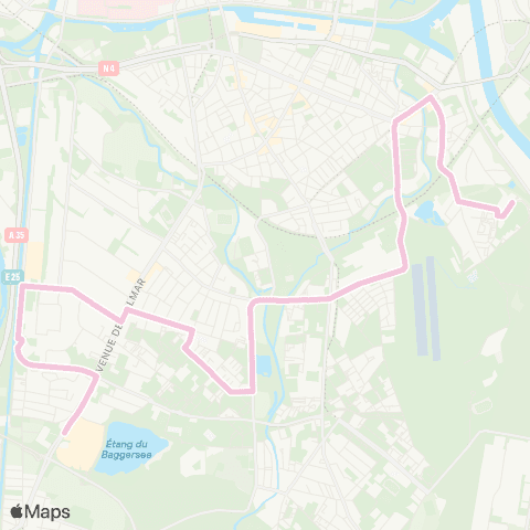 CTS Ampère - Baggersee map