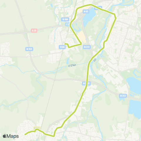 CTS Geispolsheim Gare - Graff. Digue / Lipsheim Ctre map