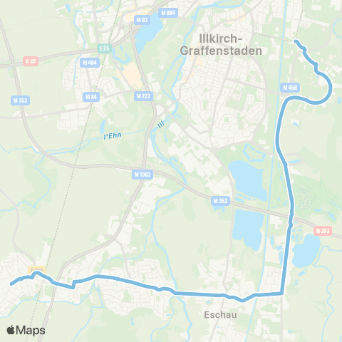 CTS Campus d'Illkirch - Lipsheim Gare map