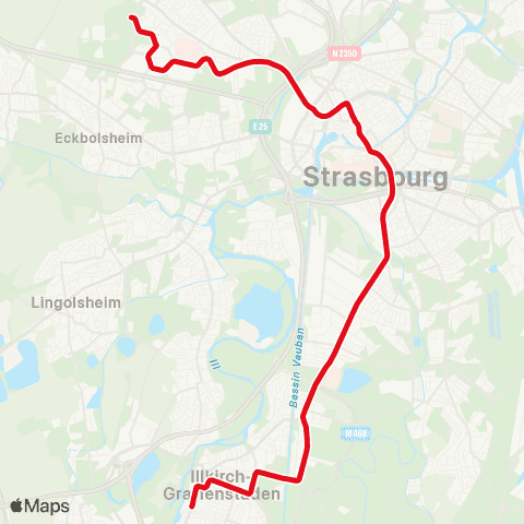 CTS Parc des Sports - Illkirch Graffenstaden map