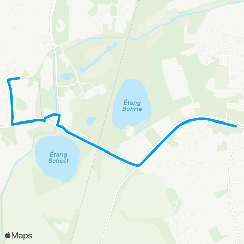 Remplacement tram Ostwald Hôtel de Ville - Lingolsheim Tiergaertel map