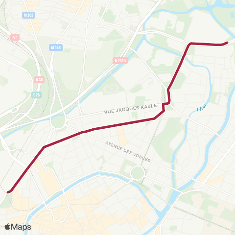 CTS Gare Centrale - Parlement Européen map