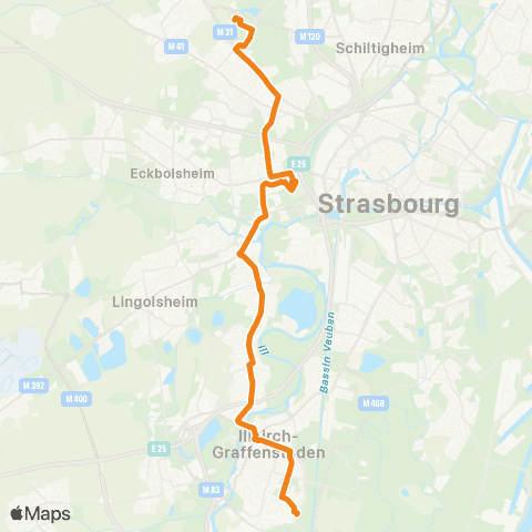CTS Illkirch Fort Uhrich - Schiltigheim Campus map