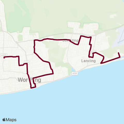 Compass Travel Glebe Road - Lyons Farm Sainsbury's map
