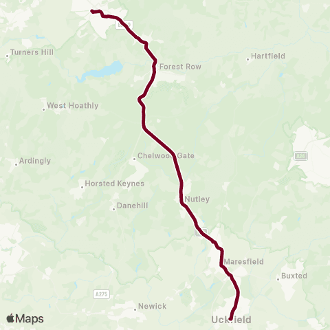 Compass Travel East Grinstead Station - Bus Station map