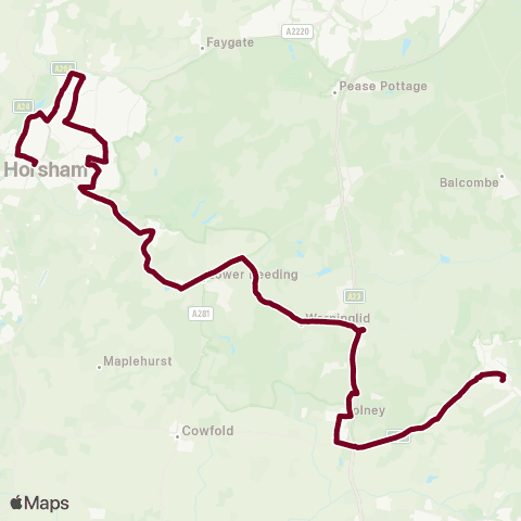 Compass Travel Silver Birches - Bus Station map