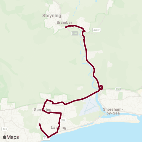 Compass Travel Carnforth Road - Steyning Grammar Towers map