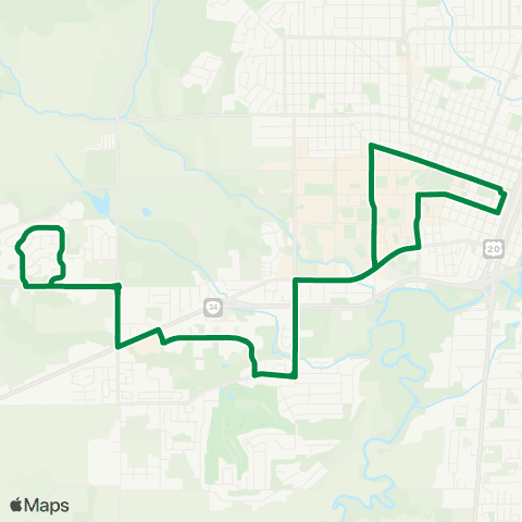Corvallis Transit System Osu / 35th / Research Way / Grand Oaks map