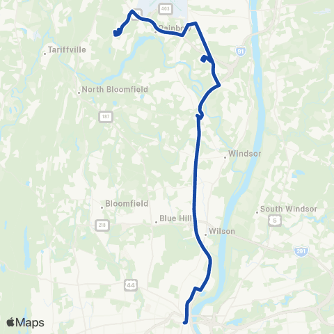 CTTransit Hartford Kennedy Rd map