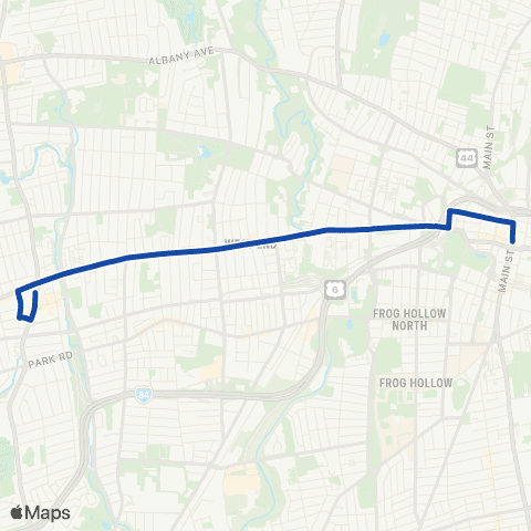 CTTransit Hartford Farmington Ave map