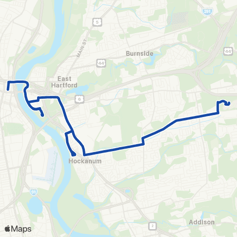 CTTransit Hartford Brewer St map