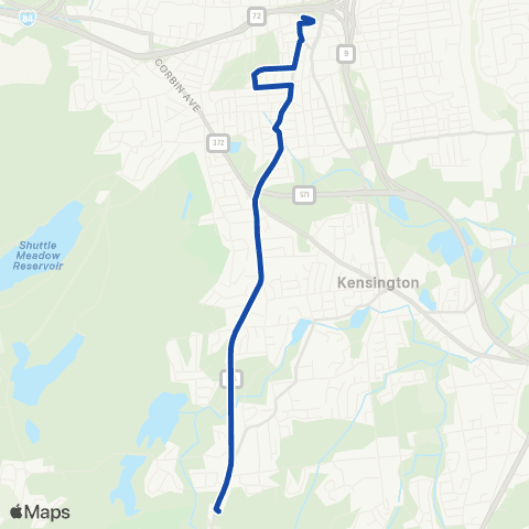 CTTransit New Britain Arch Street map