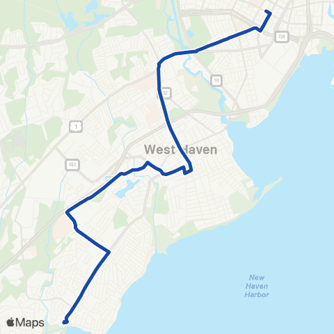 CTTransit New Haven Congress Avenue map