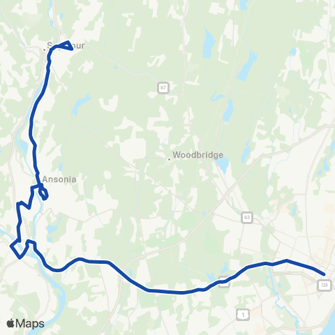 CTTransit New Haven New Haven / Ansonia / Seymour map