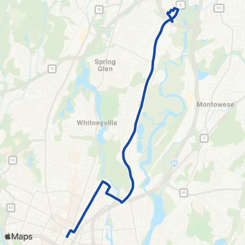 CTTransit New Haven State Street map