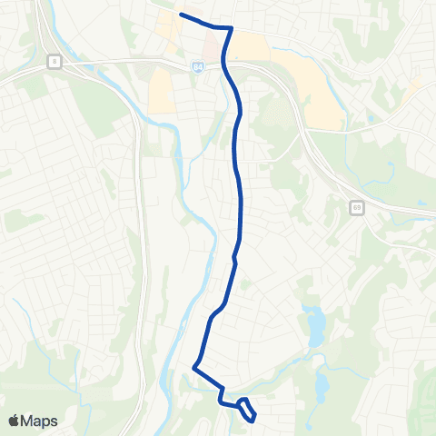 CTTransit Waterbury Baldwin St map