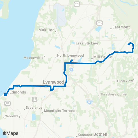 Community Transit Edmonds Station - Silver Firs map