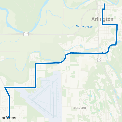 Community Transit Arlington - Smokey Point TC map