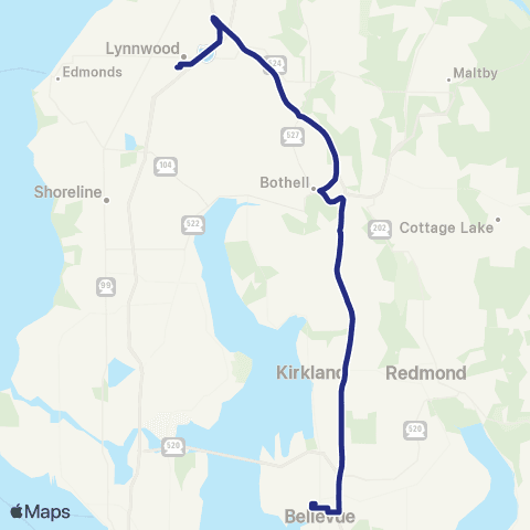 Sound Transit Lynnwood City Center Station - Bellevue map