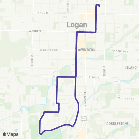 Cache Valley Transit District South Logan/Rec Center  map