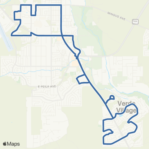 Cottonwood Area Transit Blue Line map