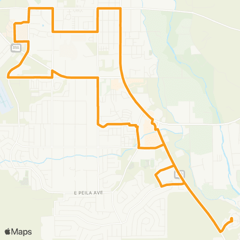 Cottonwood Area Transit Yellow Line map