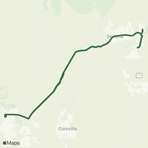 Cottonwood Area Transit Verde Shuttle map