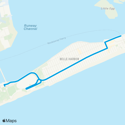 NYC Ferry Rockaway West map