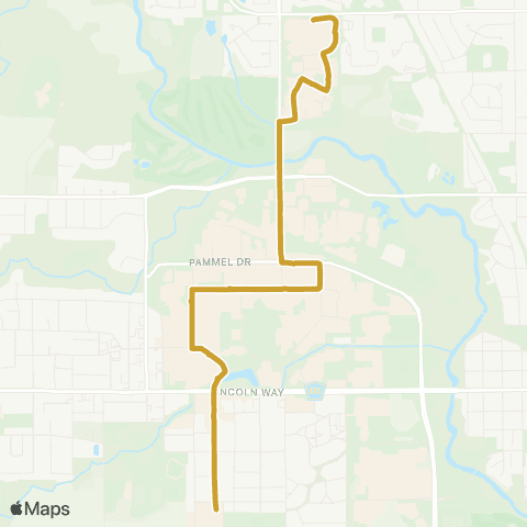 CyRide 25 Gold South map