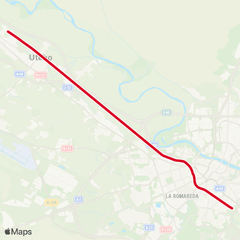 Cercanías Casetas - Miraflores map