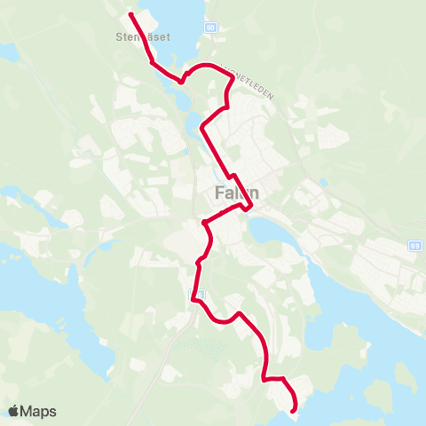 Dalatrafik Runnvägen—Gullnäsgården map