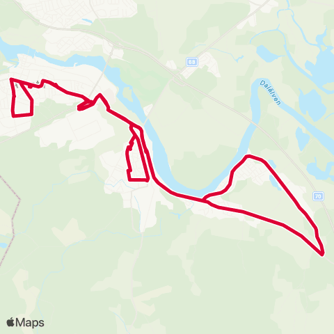 Dalatrafik Avesta busstn—Avesta busstn map