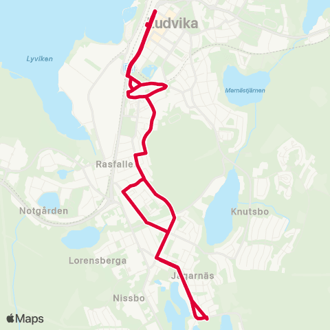 Dalatrafik Ludvika resecentrum—Ludvika resecentrum map