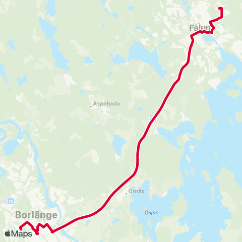 Dalatrafik Visitors center—Jax/Nygårdsvägen map