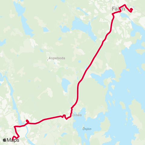 Dalatrafik Soldatvägen—Borlänge resecentrum map