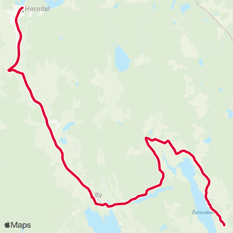 Dalatrafik Hovnäs—Horndal Svänghjulet map