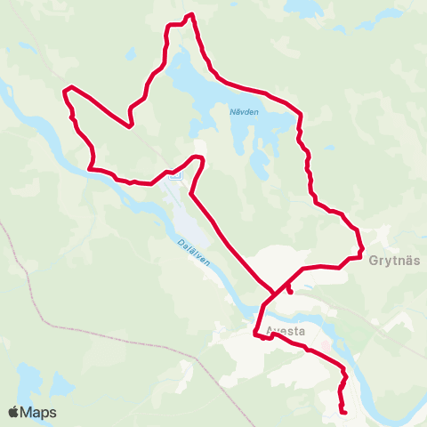 Dalatrafik Avesta busstn—Avesta busstn map