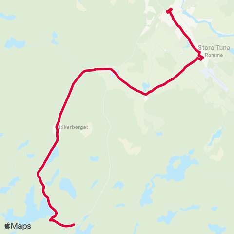 Dalatrafik Rämshyttan—Skräddarbacksskolan map